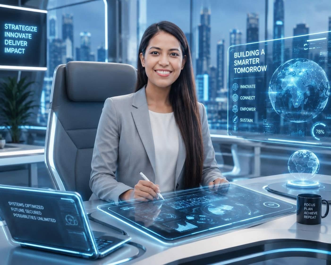 Puja Chaudhary using AI marketing systems